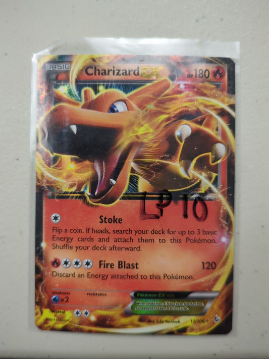 Charizard EX - 11/106 - Ultra Rare Flashfire Set - Pokemon Card - LP