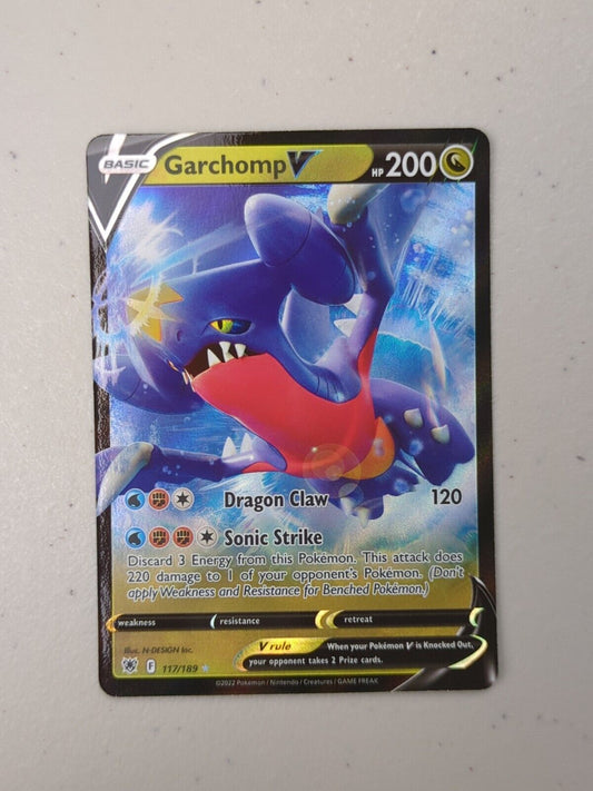 Garchomp V - 117/189 - Ultra Rare Astral Radiance - Pokemon Card - NM