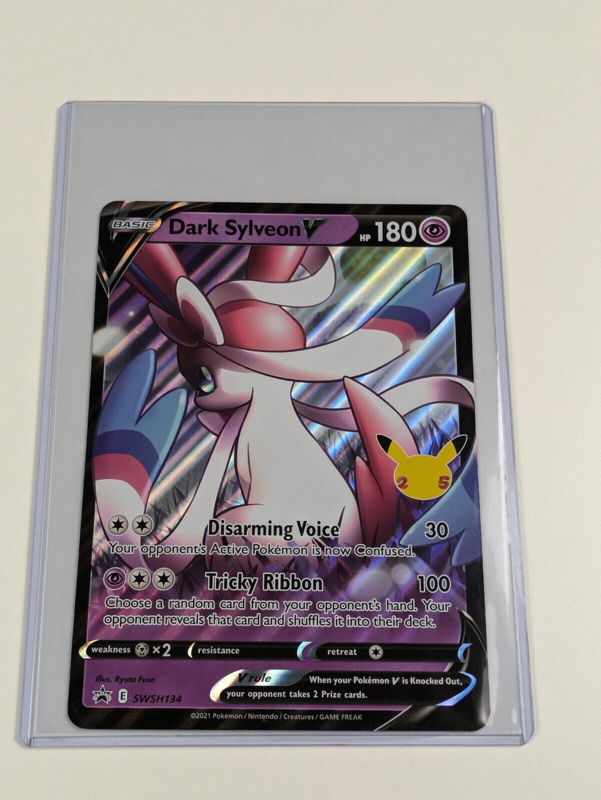 Dark Sylveon V - SWSH134 - Oversized Promo Sword & Shield - Jumbo Pokemon - NM