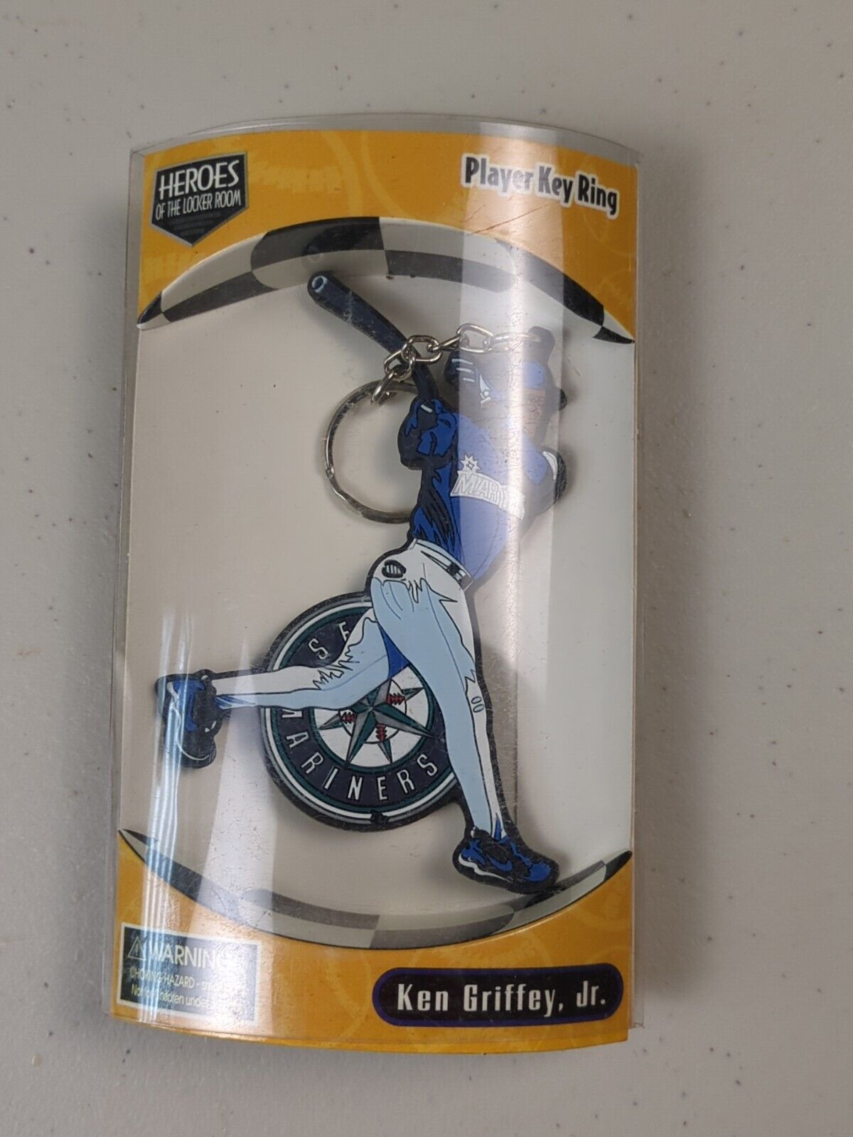 Ken Griffey Jr. Seattle Mariners Player Key Ring Magnet Keychain 1998 New