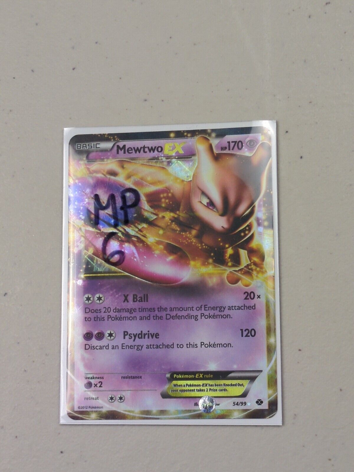 Mewtwo EX - 54/99 - Ultra Rare Next Destinies  - Pokemon Card - MP