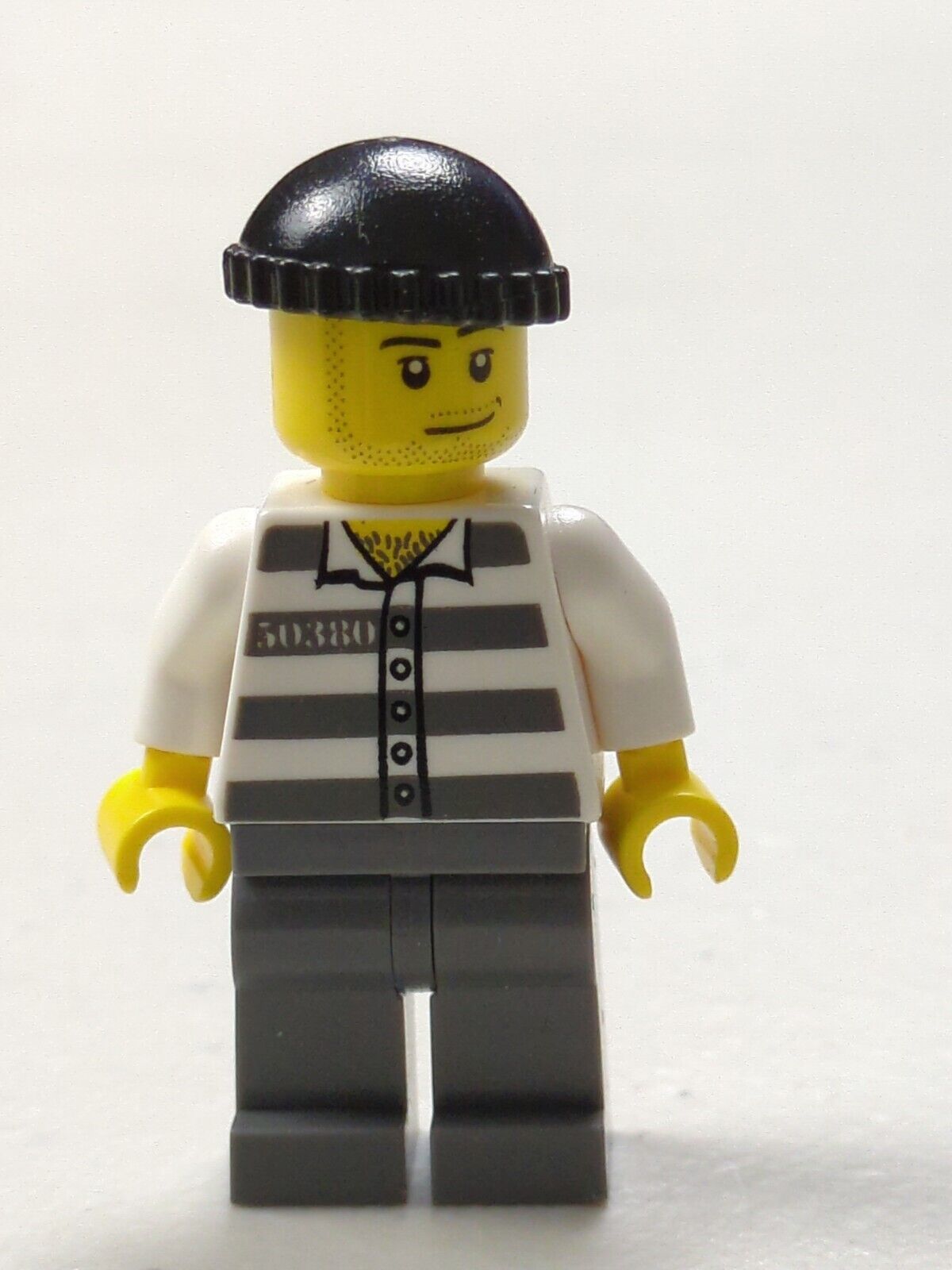 Lego City: Jail Prisoner - Dark Bluish Gray Knit Cap cty1122 Set 60270