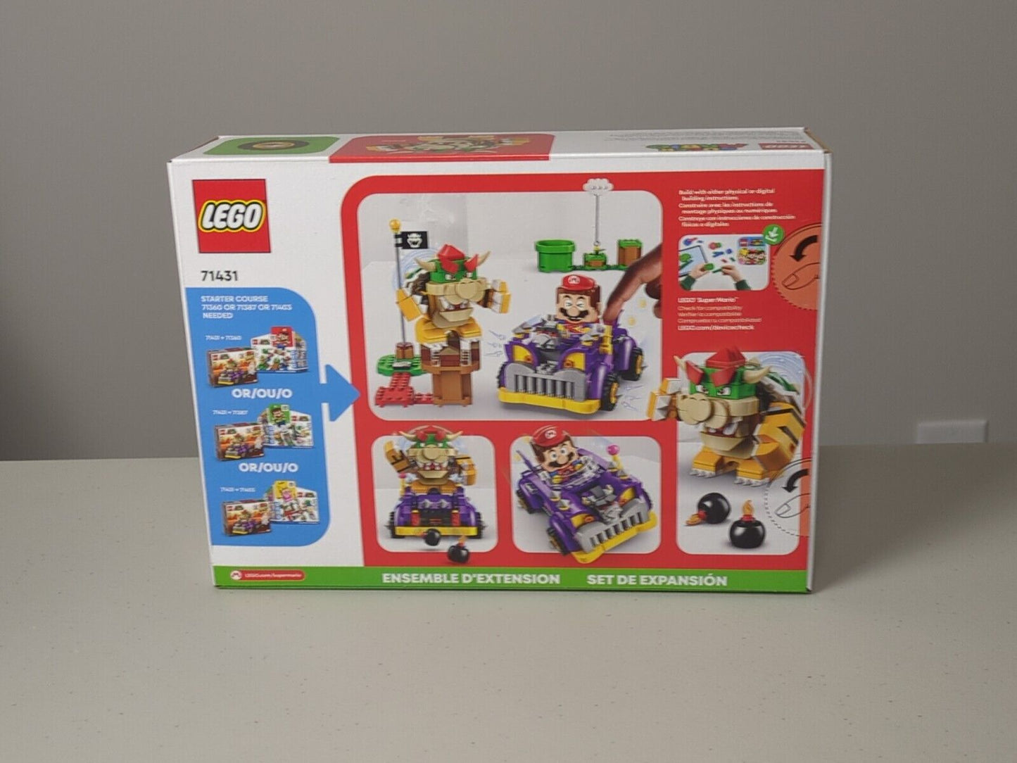 Lego Super Mario: Bowser's Muscle Car - Expansion Set 71431 Brand New Sealed