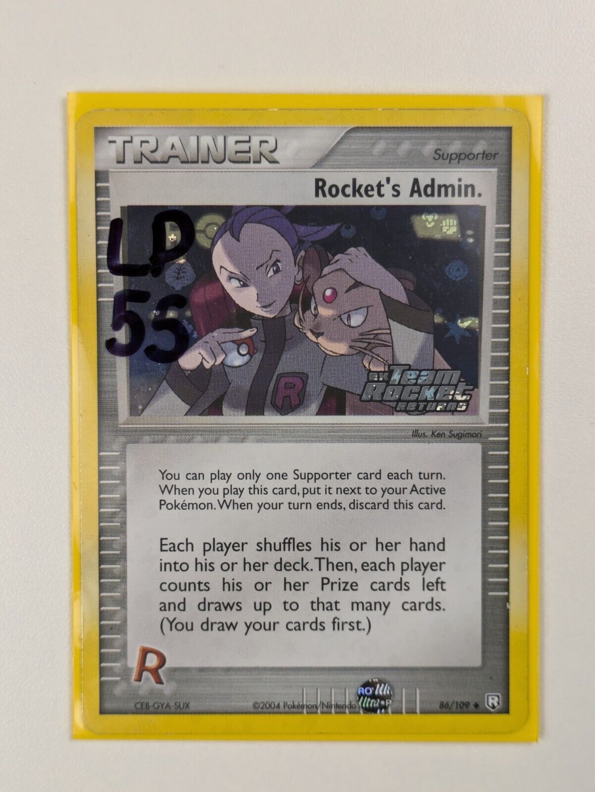 Rocket's Admin. - 86/109 - Uncommon EX Team Rocket Returns - Pokemon Card - LP