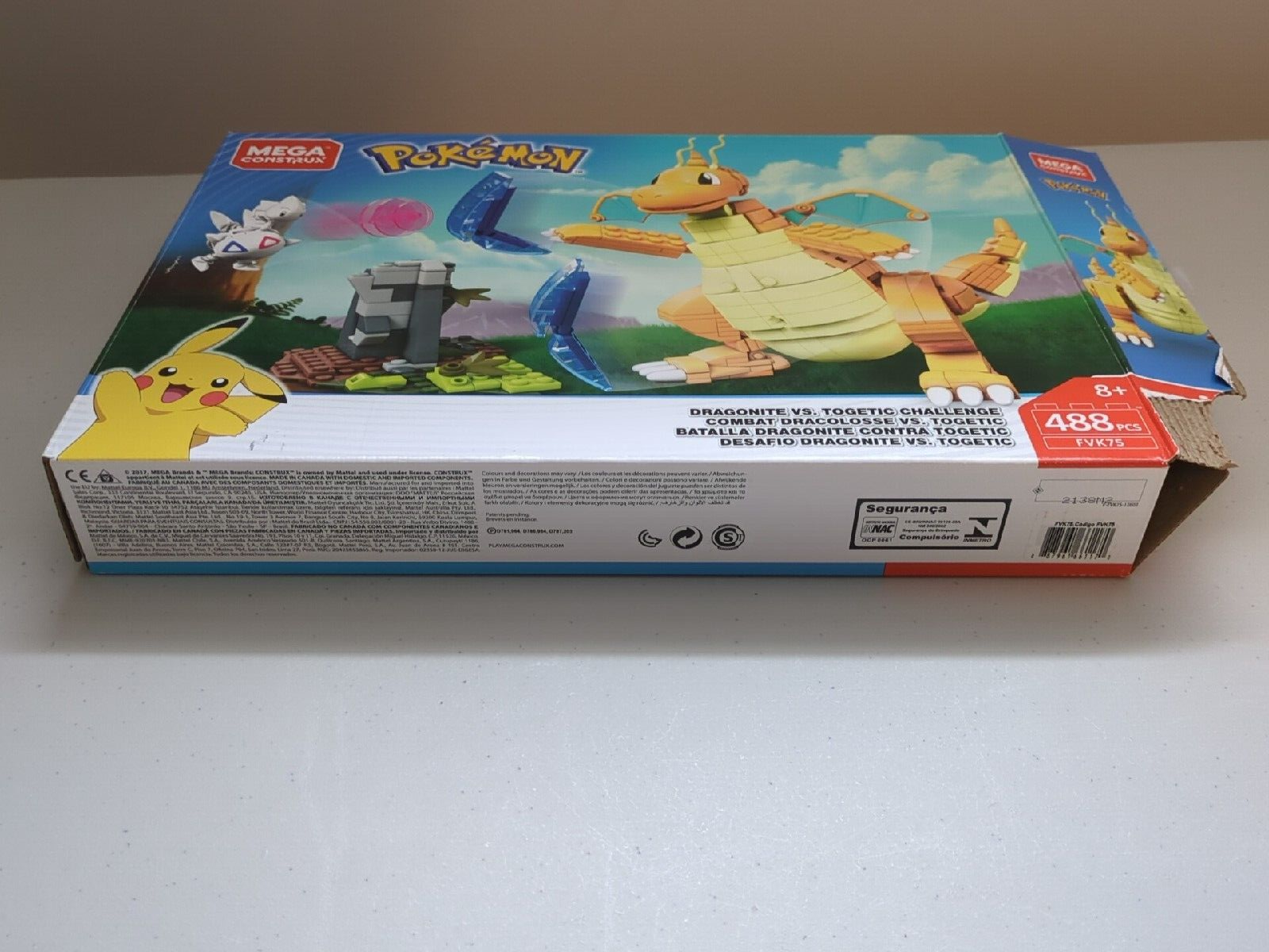 Mega Construx Pokemon Dragonite vs Togetic Challenge Set FVK75 Complete