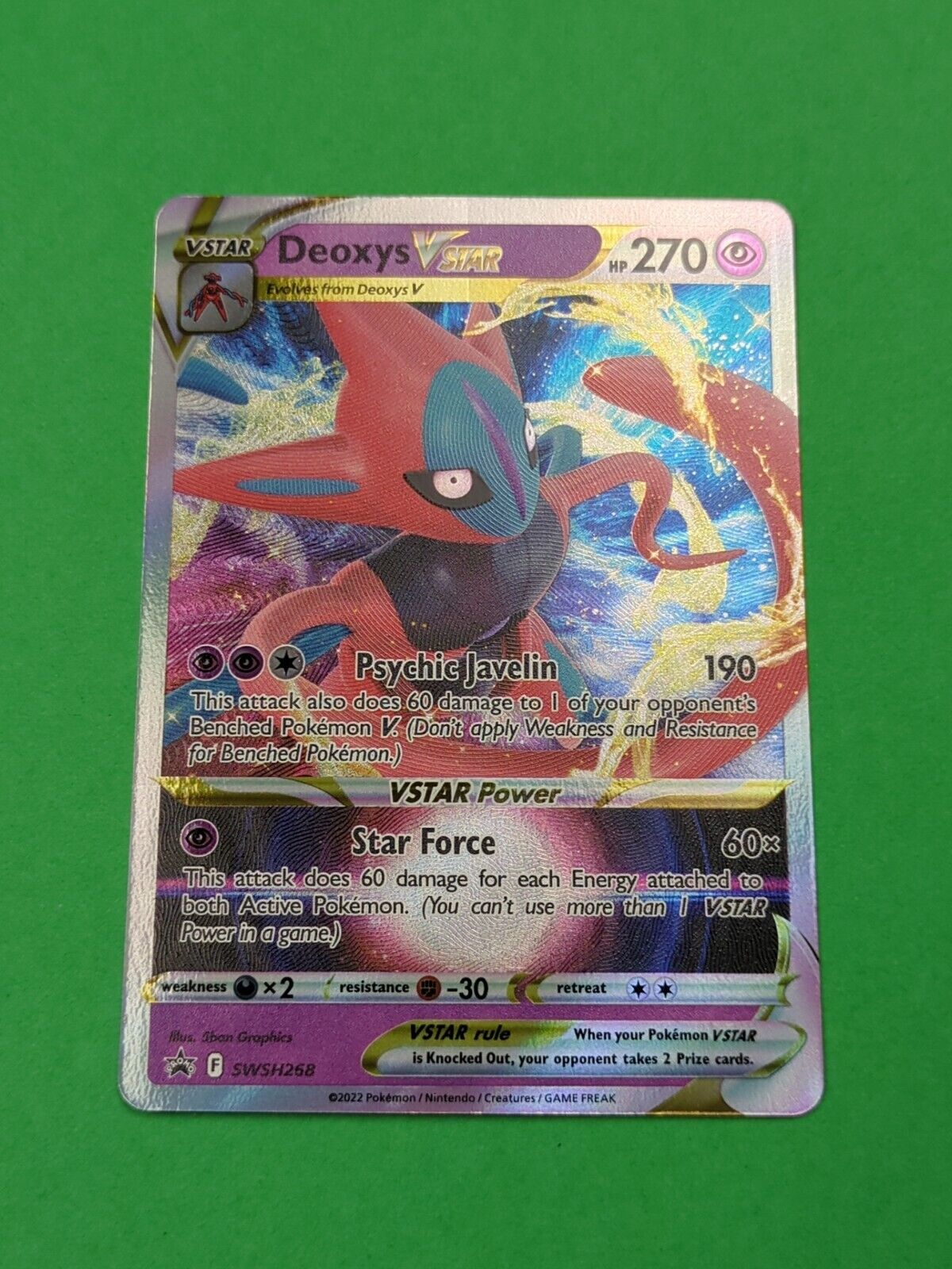 Deoxys VSTAR - SWSH268 - Promo Sword & Shield Promos - Pokemon Card - NM