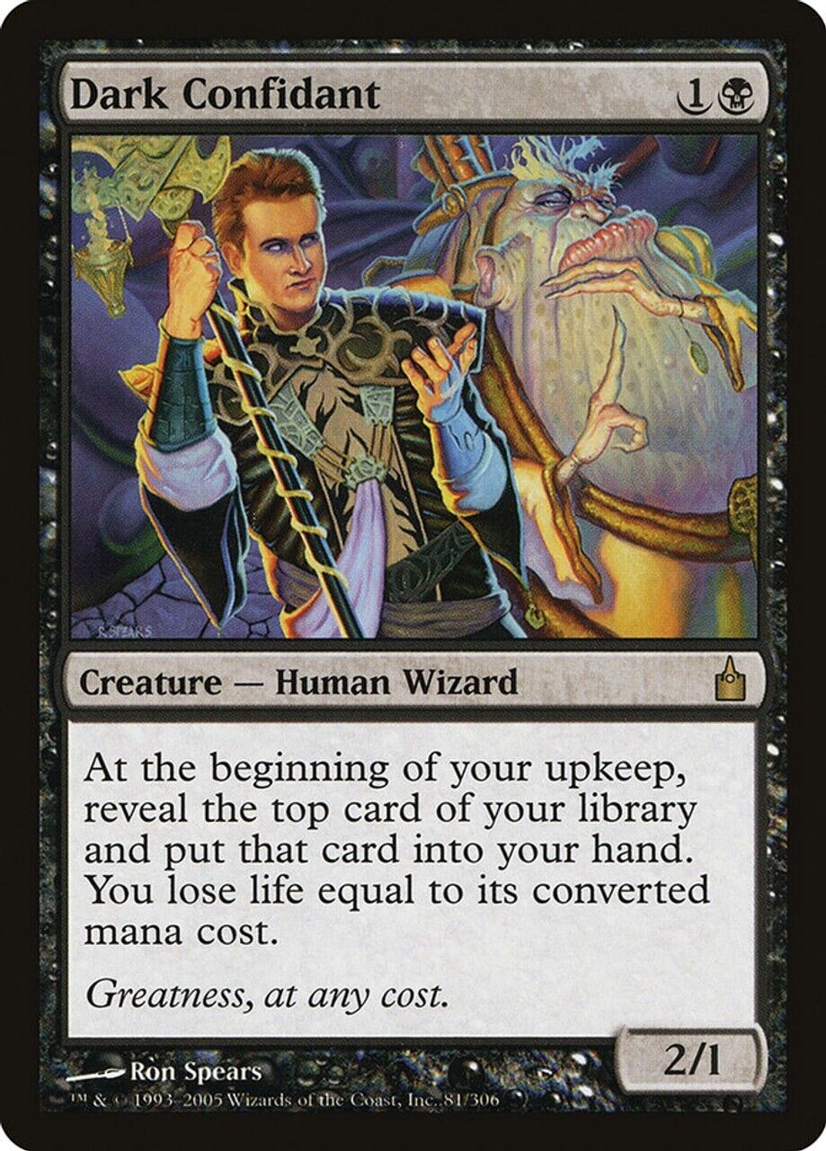 MTG: Magic The Gathering: Return to Ravnica: Dark Confidant - RARE - Near Mint!