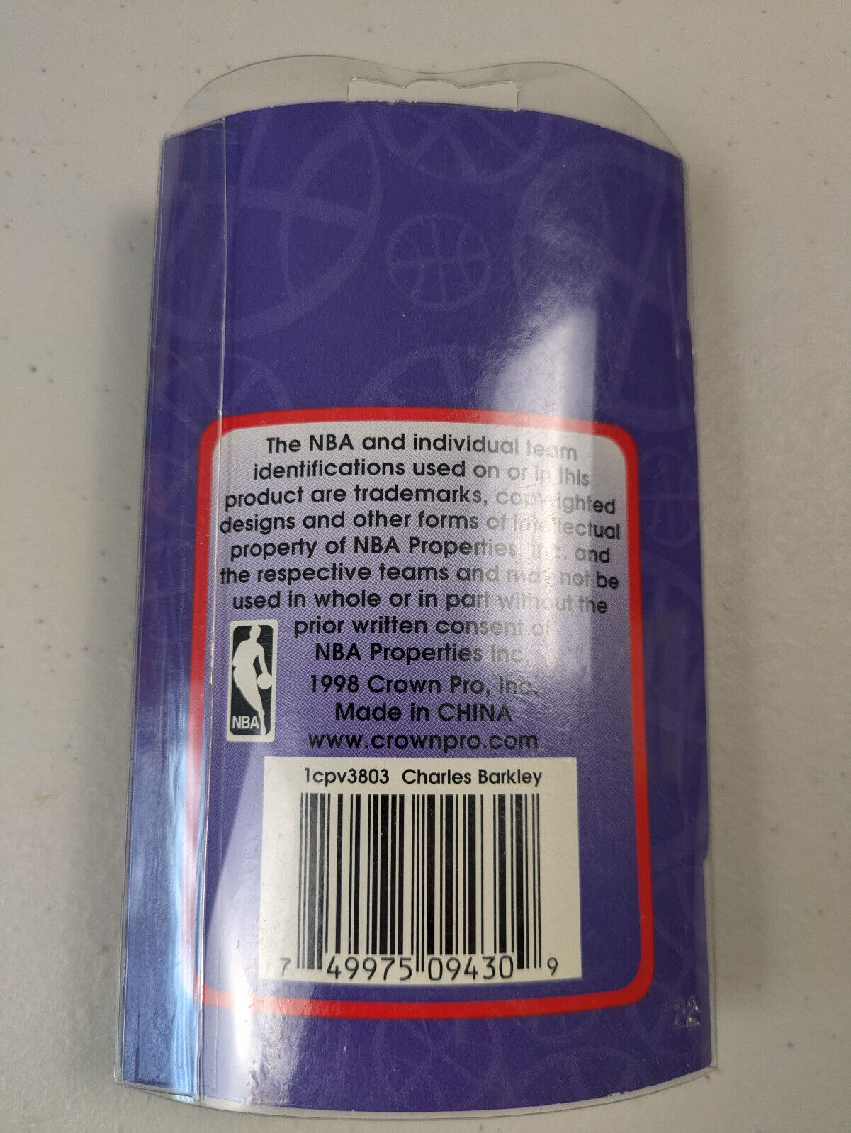 Charles Barkley Houston Rockets Player Heroes of the Locker Room Key Ring 1998