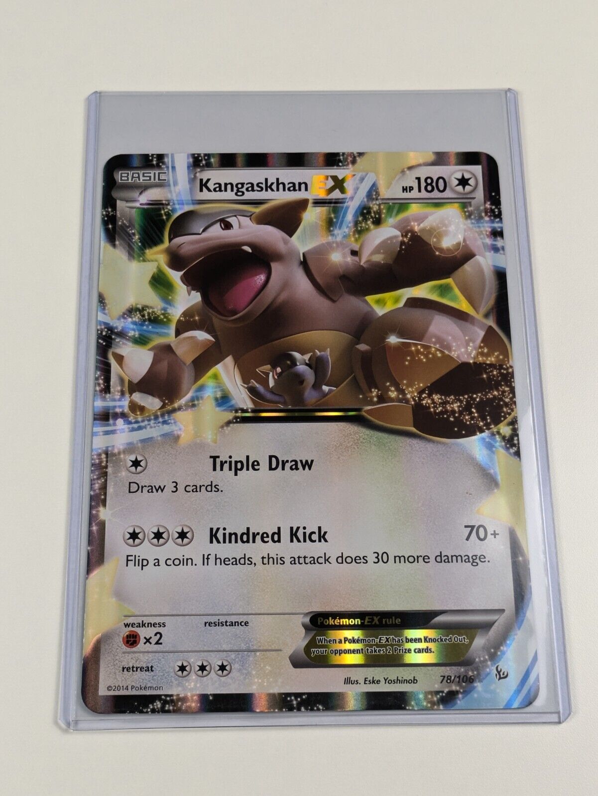 Kangaskhan EX - 78/106 - Oversized Promo Flashfire - Jumbo Pokemon Card - NM