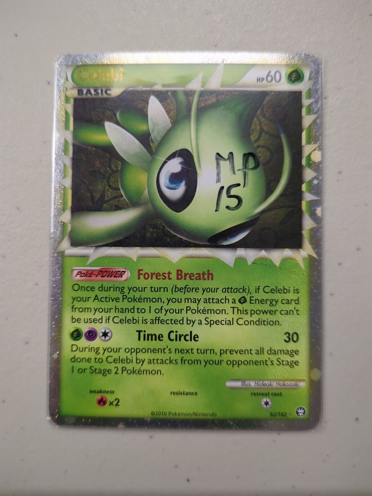 Celebi - 92/102 -  Ultra Rare HS Triumphant Set - Pokemon Card - MP