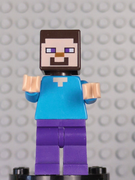 Lego Minecraft: Steve - Dark Purple Legs min009 Sets 21116, 30672, 21248