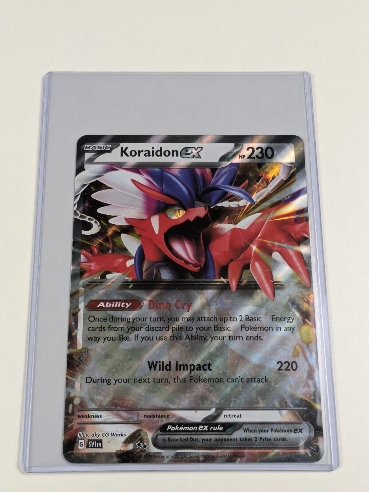 Koraidon ex - SV - Oversized Promo Scarlet & Violet - Jumbo Pokemon Card - NM