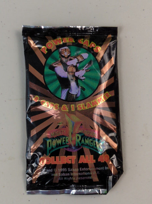 Mighty Morphin Power Rangers Power Caps Pogs Milk Caps Sealed Pack Saban 1995