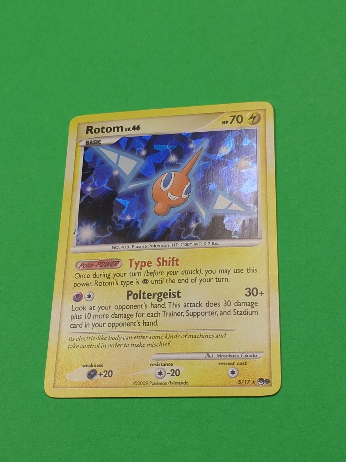 Rotom - 5/17 - Shattered Holo Rare Pop Series 9 - Pokemon Card - NM