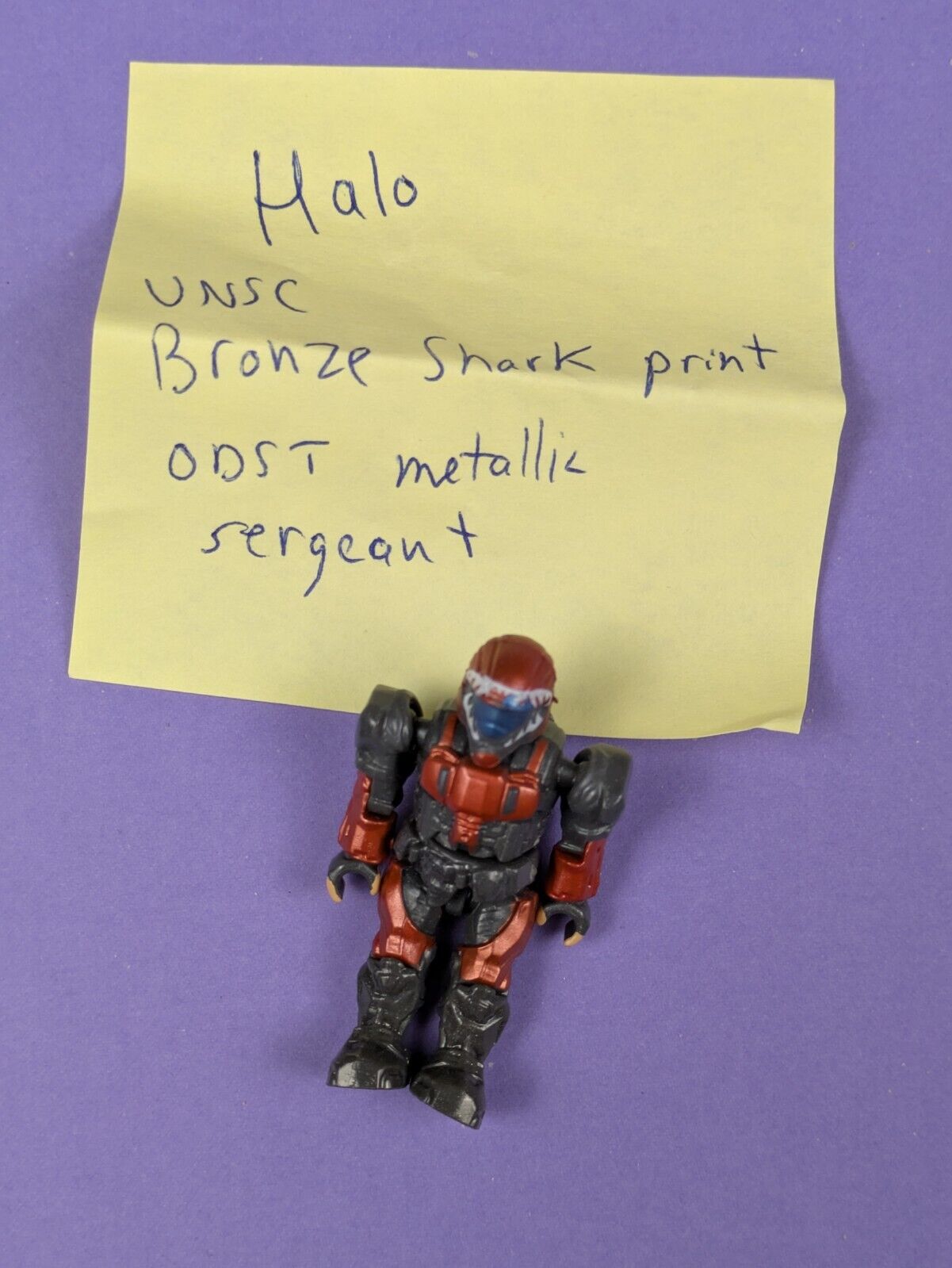 HALO Mega Bloks Construx Halo UNSC Bronze Shark Print ODST Metallic Sergeant