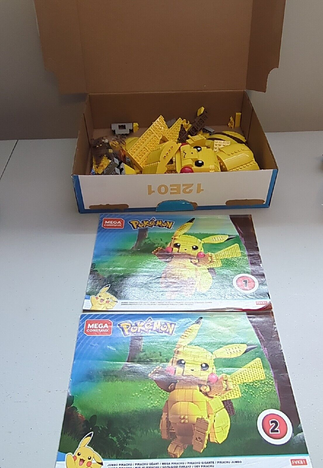 Mega Construx Pokemon Jumbo Pikachu 806pcs Set FVK81 Complete