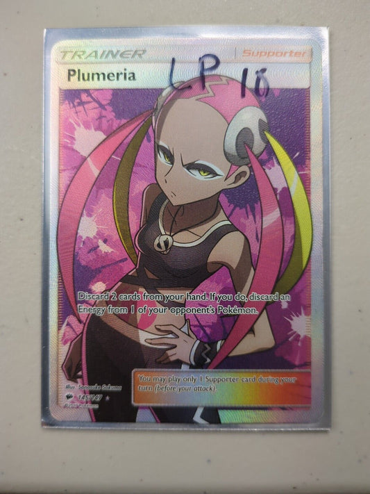 Plumeria - 145/147 - Ultra Rare Burning Shadows Set - Pokemon Card - LP