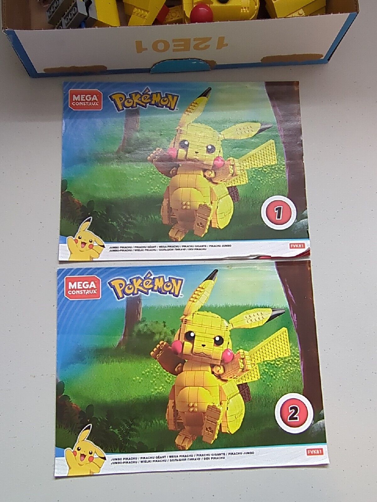 Mega Construx Pokemon Jumbo Pikachu 806pcs Set FVK81 Complete