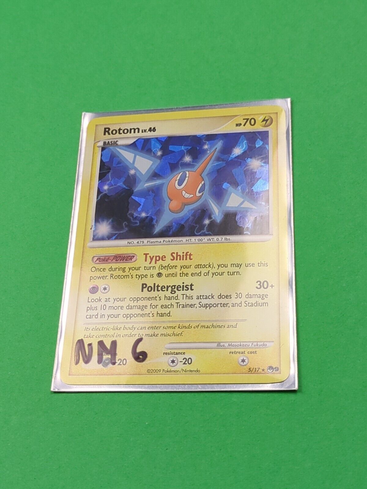 Rotom - 5/17 - Shattered Holo Rare Pop Series 9 - Pokemon Card - NM