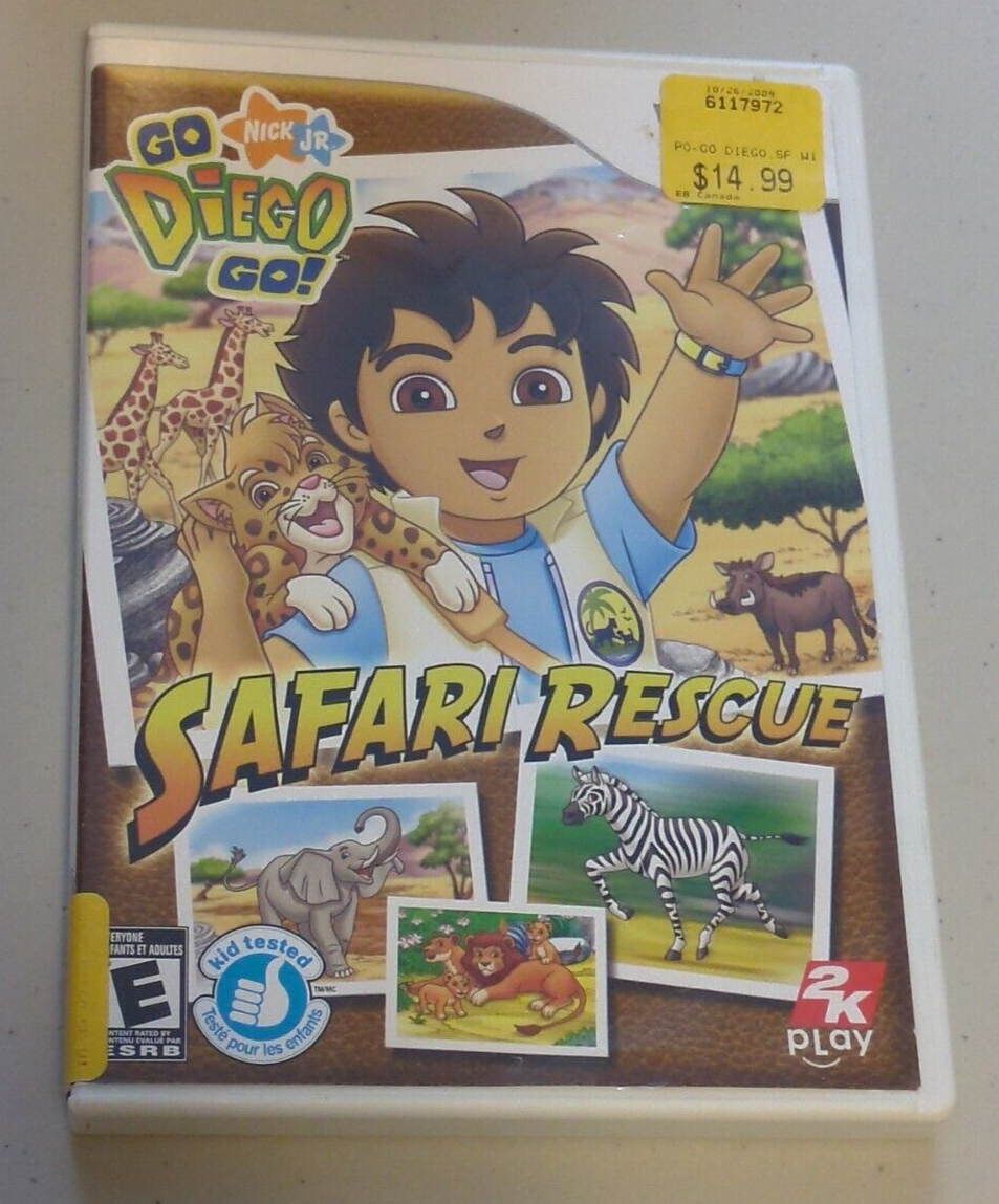 Go, Diego, Go Safari Rescue (Nintendo Wii, 2008) CIB