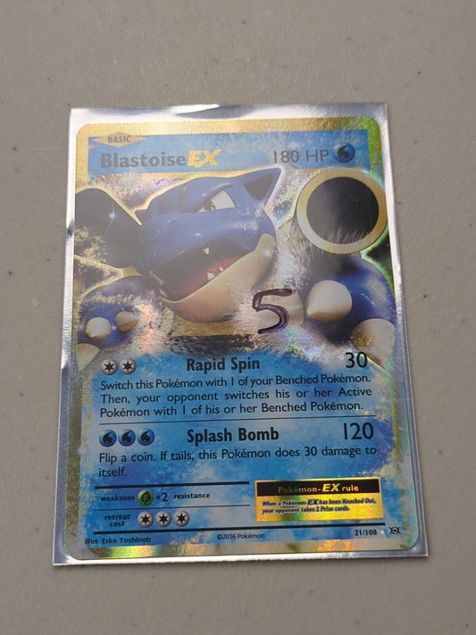 Blastoise EX - 21/108 - Ultra Rare Evolutions Set - Pokemon Card - NM