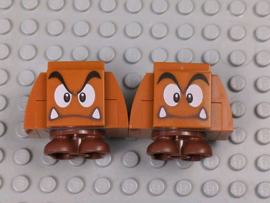 Lego Super Mario: Goomba (Neutral and Angry) - mar0023 and mar0123