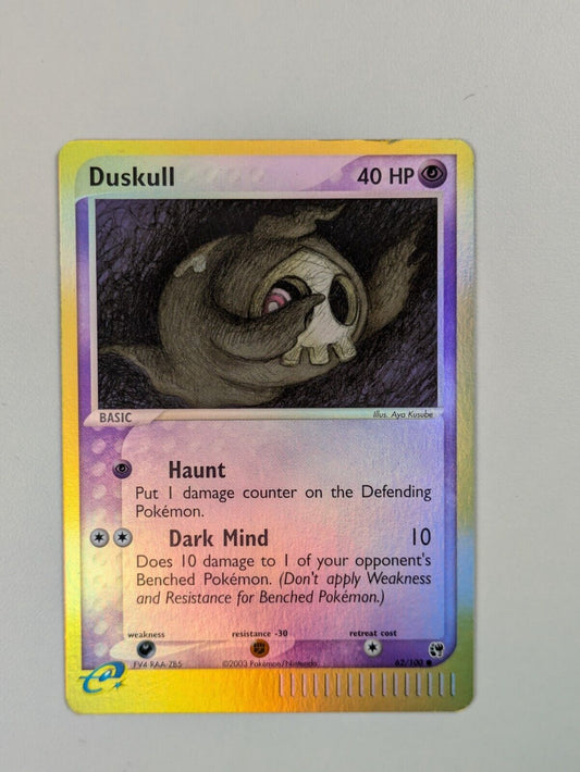 Duskull - 62/100 - Common Reverse Holo Sandstorm - Pokemon Card - NM