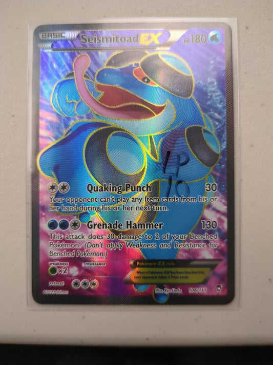 Seismitoad EX - 106/111 - Ultra Rare Furious Fist Set - Pokemon Card - LP