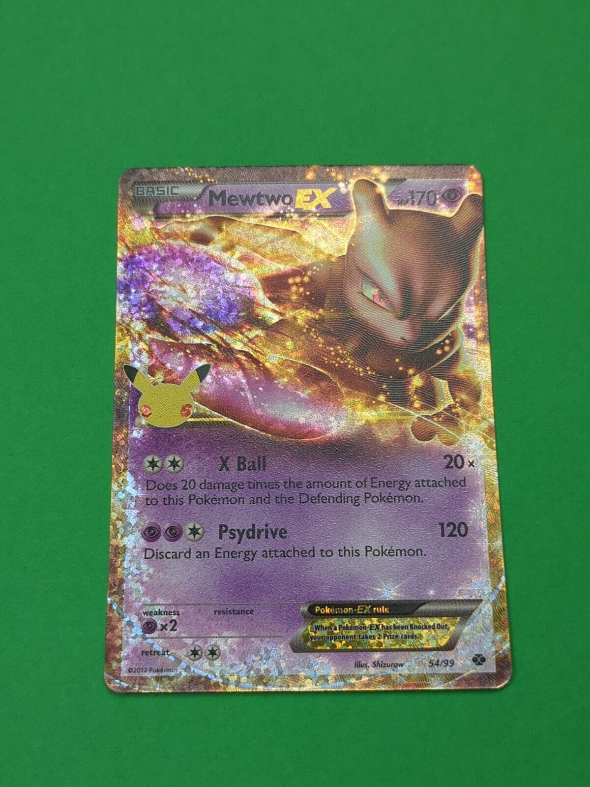 Mewtwo EX - 54/99 - Ultra Rare Next Destinies - Pokemon Card - NM