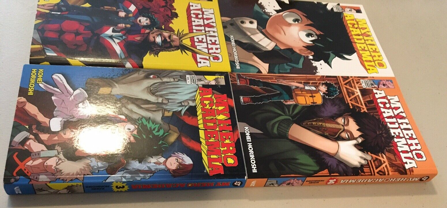 My Hero Acadamia Volume 1,3,14,15