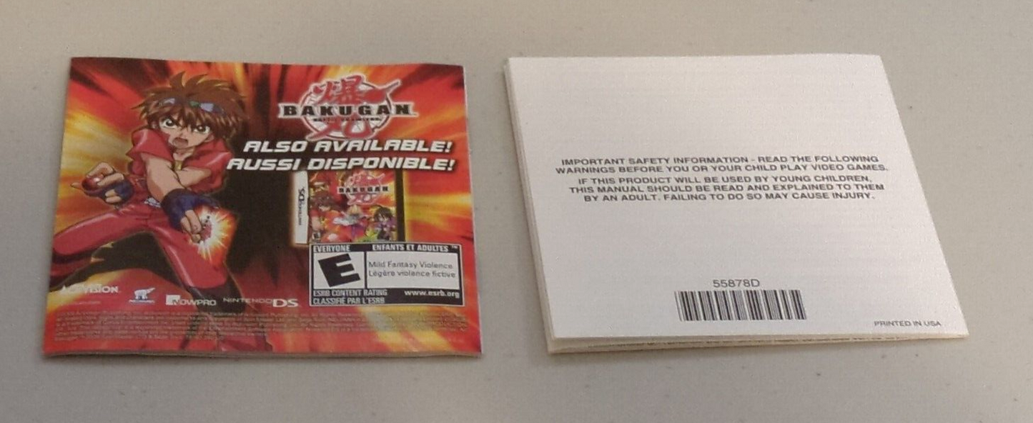 Bakugan Battle Brawlers: Battle Trainer (Nintendo DS, 2010)