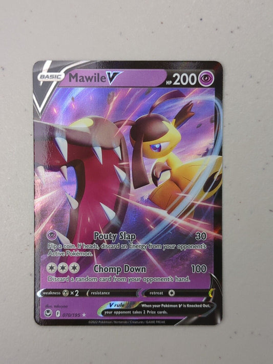 Mawile V - 070/195 - Ultra Rare Silver Tempest - Pokemon Card - NM