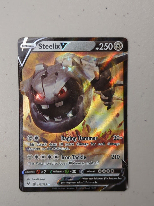 Steelix V - 115/185 - Ultra Rare Vivid Voltage - Pokemon Card - NM