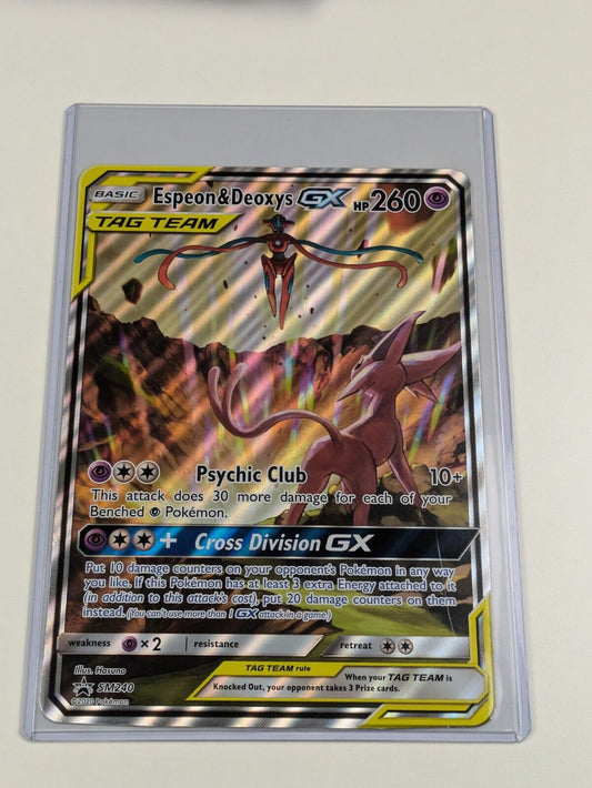 Espeon & Deoxys GX - SM240 - Oversized Promo Sun & Moon - Jumbo Pokemon - NM