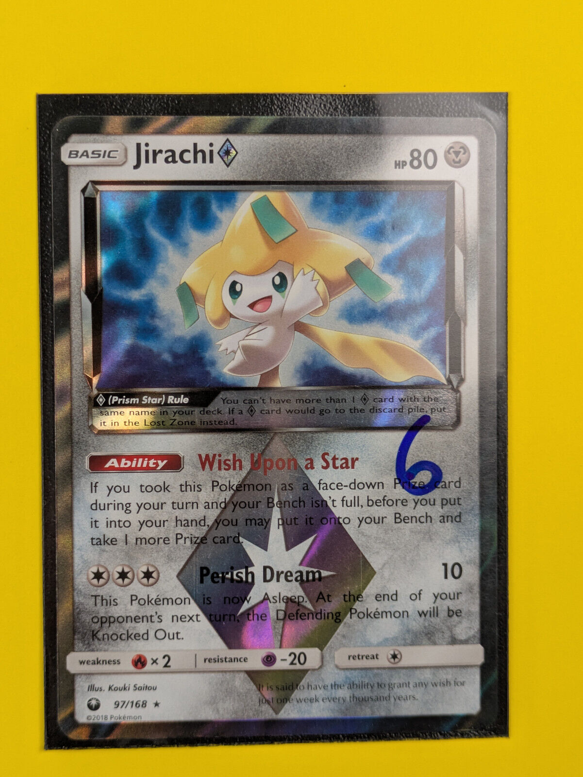 Jirachi Prism Star - 97/168 - Holo Rare Celestial Storm - Pokemon Card ...