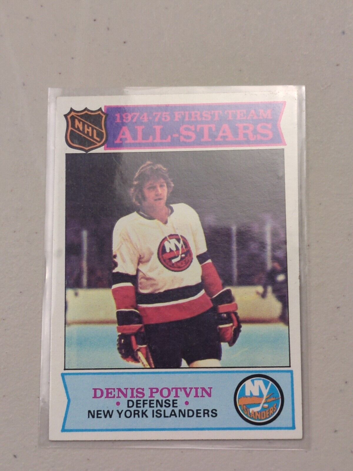 1975-76 Topps Denis Potvin New York Islanders NO #191