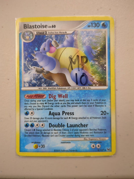 Blastoise - 2/127 - Ultra Rare Platinum Set - Pokemon Card - MP