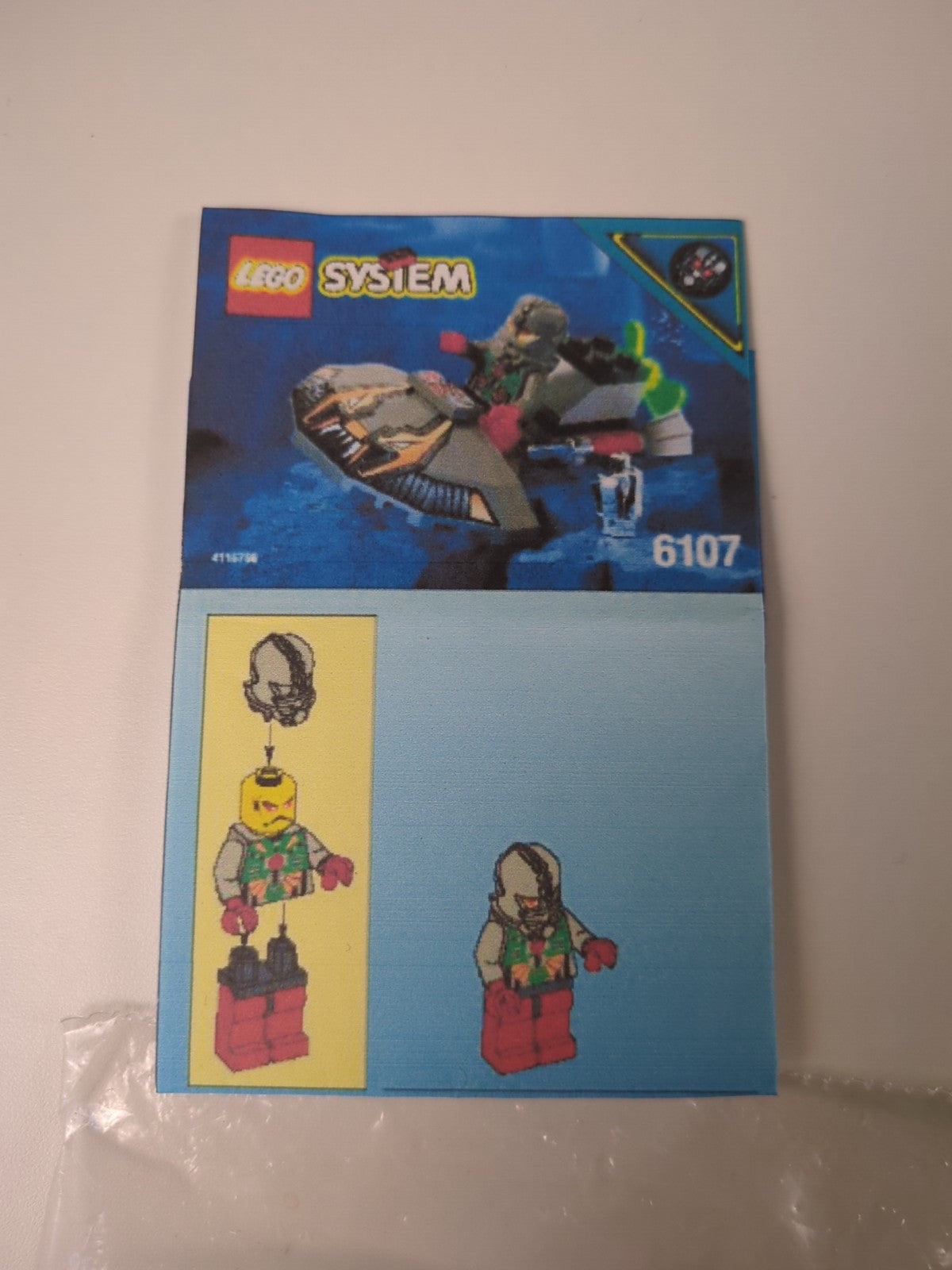 Lego Aquazone: Stingrays: Recon Ray 6107 - w/ Instructions