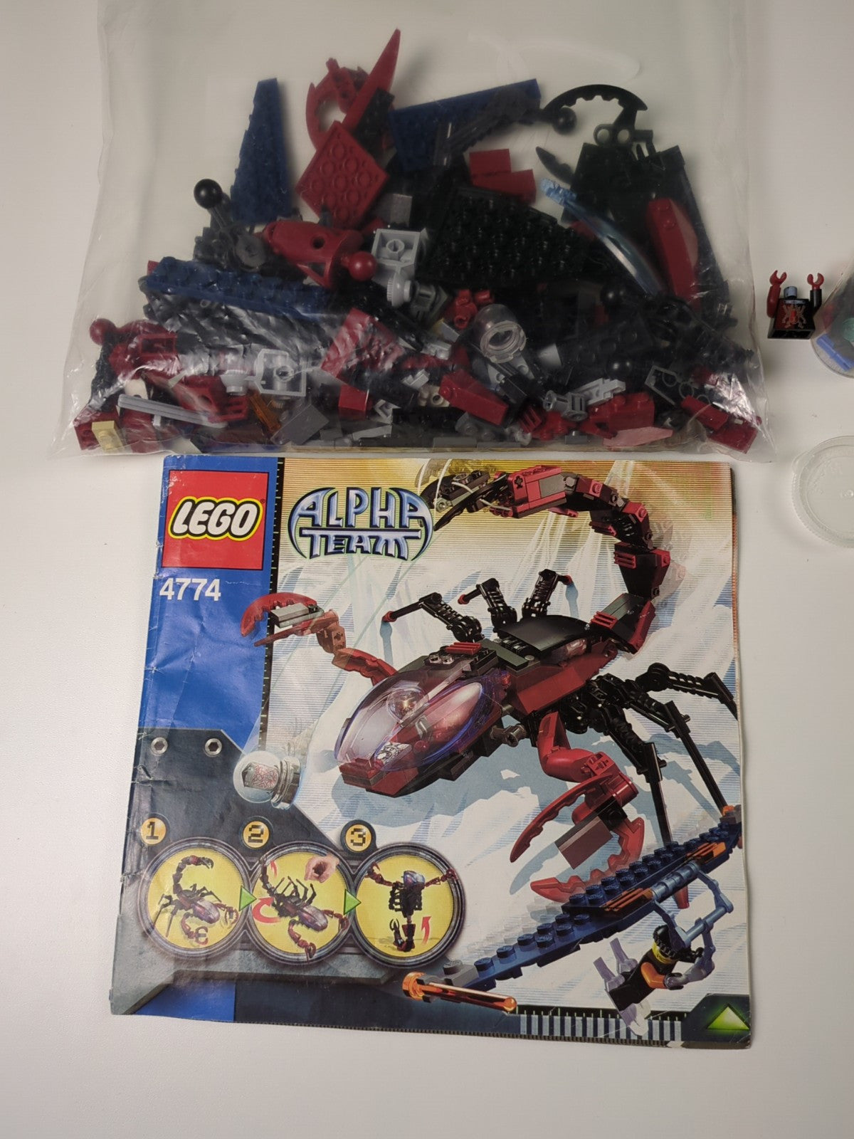 Lego Alpha Team: Scorpion Orb Launcher Set 4774 - w/ Instruction