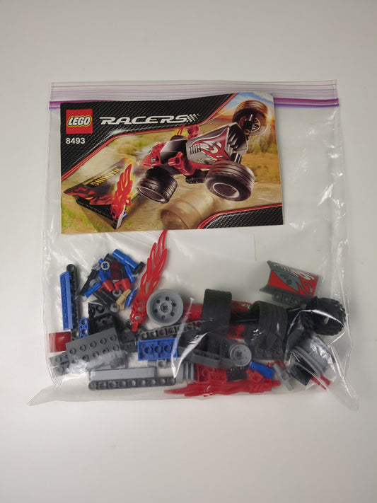 Lego Racers: Power Racers: Red Ace Set 8493 - w/ Instructions